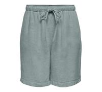 ONLY Damen Onlsiesta Mw Pull-Up Linen Bl Shorts Os, Abyss, XS