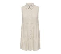 ONLY Damen Onlsiesta S/L Linen Bl Shirt Dress PNT Blusenkleid (1er Pack)