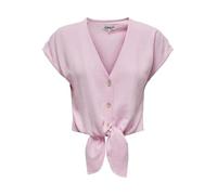 ONLY Damen Onlsiesta Ss Knot Lin Bl Shirt PNT Noos, Pirouette, XS