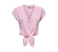 ONLY Damen Onlsiesta Ss Knot Lin Bl Shirt PNT Noos, Pirouette, XXL