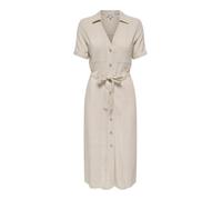 Only Damen Kleid ONLSIESTA SS Leinen Shirtkleid Moonbeam Größe S