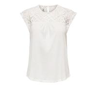 ONLY Damen Onlsindy Life S/S O-Neck Mix Top JRS, Cloud Dancer, X-Large