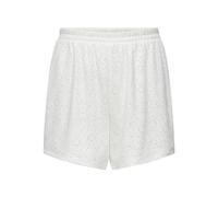 Shorts ONLY "ONLSMILLA LOOSE SHORTS JRS", Damen, Gr. M, N-Gr, cloud dancer, Obermaterial: 95% Polyester, 5% Elasthan, unifarben, loose fit kurz, Hosen Shorts, Materialmix, loose fit (48635868-M) cloud