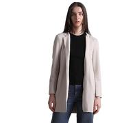 ONLY Damen Kunstleder Mantel ONLSoho Cardigan in Wildleder-Optik 15218563 Pumice Stone L