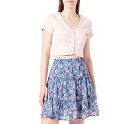 ONLY Damen Onlstar Life Fia Skirt Ptm Faltenrock, Infinity/AOP:Star Butterfly Floral, M EU