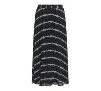 ONLY Damen ONLSTAR Life Plisse Long Skirt PTM Rock, Black/AOP:Eroded Tiedye, X-Small