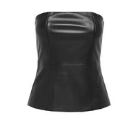 ONLY Damen Onlstory Faux Leather Tube Top PNT, Black, L