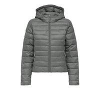ONLY Damen Onltahia Lw Quilted Hood JKT Cc OTW, Castor Gray, s