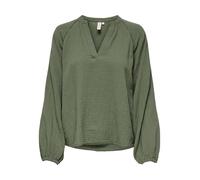 ONLY Damen Onlthyra Life Ls V-Neck Top Noos WVN, Mulled Basil, M