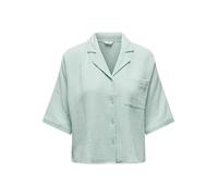 ONLY Damen Onlthyra Ss Shirt Noos WVN Bluse, Harbor Gray, L