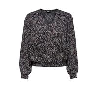 ONLY Women's ONLTIANA L/S Smock TOP WVN NOOS Bluse, Black/AOP:Lanna Ditsy, S