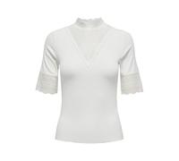ONLY Damen Onltilde Highneck S/S JRS Noos Basic High Neck Top Mit Kurzen Ärmeln, Cloud Dancer, XXXL