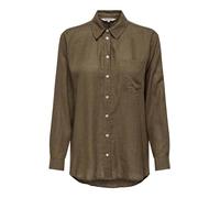 Only Tokyo Long Sleeve Shirt Braun S Frau (Herstellerartikelnummer: 15259585-Cub-S)