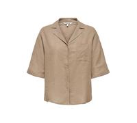 ONLY Damen Onltokyo Life Ss Linen Bl Shirt PNT Noos, Brindle, Small