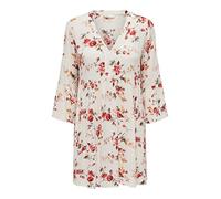 ONLY Damen Onlvalencia Life 3/4 Tunic WVN Noos, Creme Brûlée/AOP:Flowers, 36