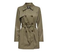 ONLY Damen Onlvalerie Life OTW Noos Zweireihiger Trenchcoat, Stone Gray, xx_s