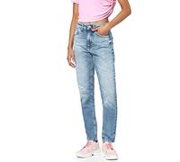 ONLY Damen Onlveneda Hw Mom Rip Rep Rea931 Noos Jeans, Medium Blue Denim, XS / 34L EU