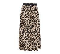Maxirock ONLY "ONLVENEDIG AOP LIFE LONG SKIRT", Damen, Gr. S (36), cloud dancer aop:tiana leo, Web, Obermaterial: 100% Viskose, bedruckt, regular fit wadenlang, Röcke Maxirock, Viskose, wadenlang (627
