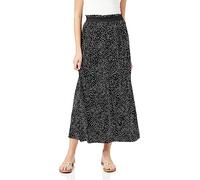 ONLY Damen Onlvenedig AOP Life Long Skirt WVN Noos Rock, Black 2, M EU