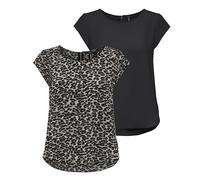 ONLY Damen Onlvic S/S AOP Top Noos Ptm T-Shirt ,38 EU, White/Aop:stilky Flower