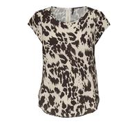 ONLY Damen Onlvic S/S AOP Top Noos WVN, Black, 36