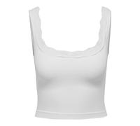 ONLY Damen Onlvicky Lace Singlet Square Neck Acc, Bright White, x_s