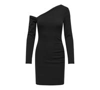 ONLY Damen Onlvilla L/S Assymetric Dress Cs JRS, Black, Small