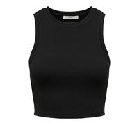 Only Damen Tanktop Onlvilma S/L Cropped JRS Noos Schwarz XL