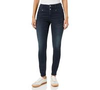 ONLY Damen Onlwauw Hw Dou But Cut Skinny Dnm Ext, Blue Black Denim, XS / 32L