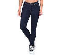 ONLY Damen Onlwauw Life Mid Skinny DNM Bj370 Noos Freizeithose, Dark Blue Denim, XS EU