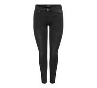 Only Jeans ONLWAUW MID SK BJ1097 - Skinny-Fit - Washed Black - Größe XL/32