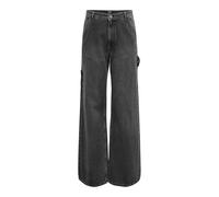 ONLY Damen Onlwest Hw Carpenter Wide DNM Dot Jeans, Washed Black, 29W x 30L