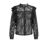ONLY Damen Only Female Top Onlnew Top Onlnew Karo Ls Lace Ruffle Top WVN (1er Pack)