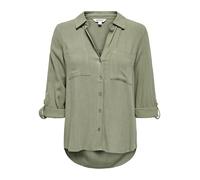 ONLY Damen Onlyasmin-Siesta Ls Linen Bl Shirt PNT, Deep Lichen Green, X-Small