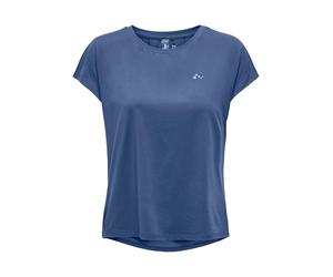 ONLY Damen Onpaubree Life On Ss Bat Loose Tee Noos, Coastal Fjord, M