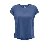 Trainingsshirt ONLY PLAY "ONPAUBREE SS LOOSE TRAIN TEE - NOOS", Damen, Gr. S, coastal fjord, Jersey, Obermaterial: 88% Polyester, 12% Elasthan, unifarben, sportlich, relaxed fit normal, Rundhals, Kurz