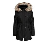 ONLY Damen Parka Jacke onlIRIS Parka OTW, Gr. 36 (Herstellergröße: S), Schwarz (Black)