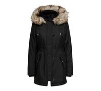 ONLY Damen Parka Jacke onlIRIS Parka OTW, Gr. 38 (Herstellergröße: M), Schwarz (Black)