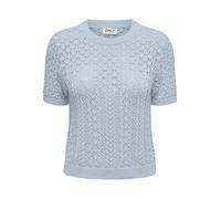 ONLY Damen Pullover Häkeleinsätzen Rundhalsausschnitt Einfarbig Modisch
