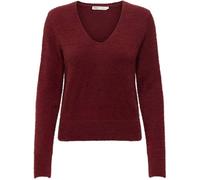 ONLY Damen Pullover ONLELLA PIUMO L/S V-Neck CC KNT Pullover (DE/NL/SE/PL, Alphanumerisch, M, Regular, Regular, cabernet)