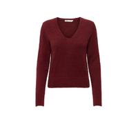 ONLY Damen Pullover ONLELLA PIUMO L/S V-Neck CC KNT Pullover (DE/NL/SE/PL, Alphanumerisch, XL, Regular, Regular, cabernet)