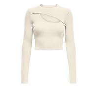 ONLY Damen Pullover Onlliza L/S P Boo Pullover Nca KNT, Egret, M