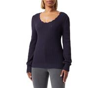 ONLY Damen Pullover Onlmeddi Ls U-Neck Cc KNT, Night Sky, L