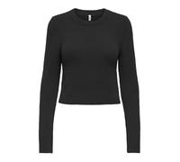 ONLY Damen Pullover ONLPETRA LS Short O-Neck CC KNT (DE/NL/SE/PL, Alphanumerisch, L, Regular, Regular, Black)