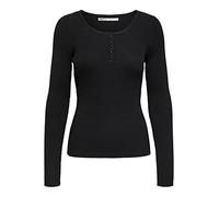 ONLY Damen Pullover Strickpullover ONLJILL Life XS S M L XL Schwarz Grau Langarm, Größe:M, Farbe:Black (15224978)