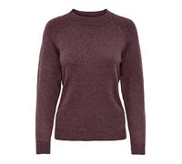 ONLY Damen ONLRICA Life L/S Pullover KNT NOOS 15204279, Rose Brown/W. Melange, S