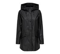 ONLY Damen Regenjacke ONLElisa Regen-Mantel mit Kapuze 15261734 Black XL