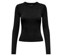 Only T-Shirt Damen ONLVAL Longsleeve O-Neck Schwarz Größe L 95% Baumwolle 5% Elasthan