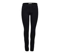 ONLY Damen Skinny Fit Jeans OnlRain reg, Farbe:Schwarz, Jeans/Hosen Neu:XL / 32L