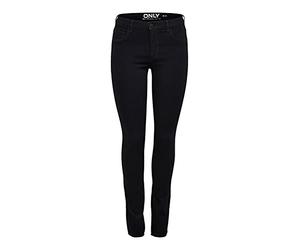 ONLY Damen Skinny Fit Jeans OnlRain reg, Farbe:Schwarz, Jeans/Hosen Neu:XS / 34L